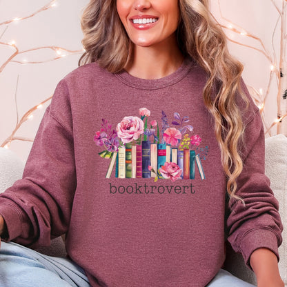 Booktrovert Floral Bookish Collection Sweatshirt Bundle - Includes All 3 Items