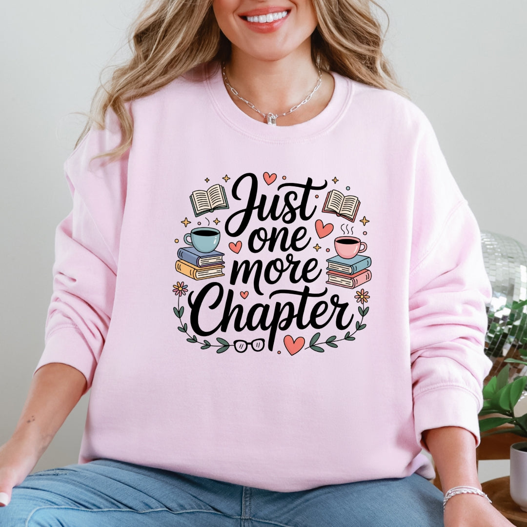 Just One More Chapter & Coffee Crewneck Sweatshirt