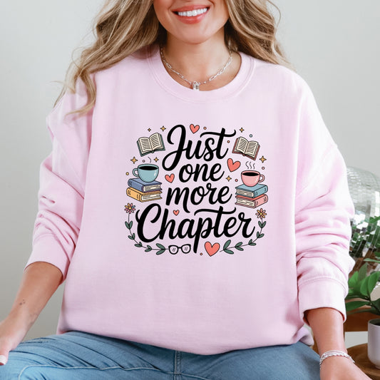 Just One More Chapter & Coffee Crewneck Sweatshirt