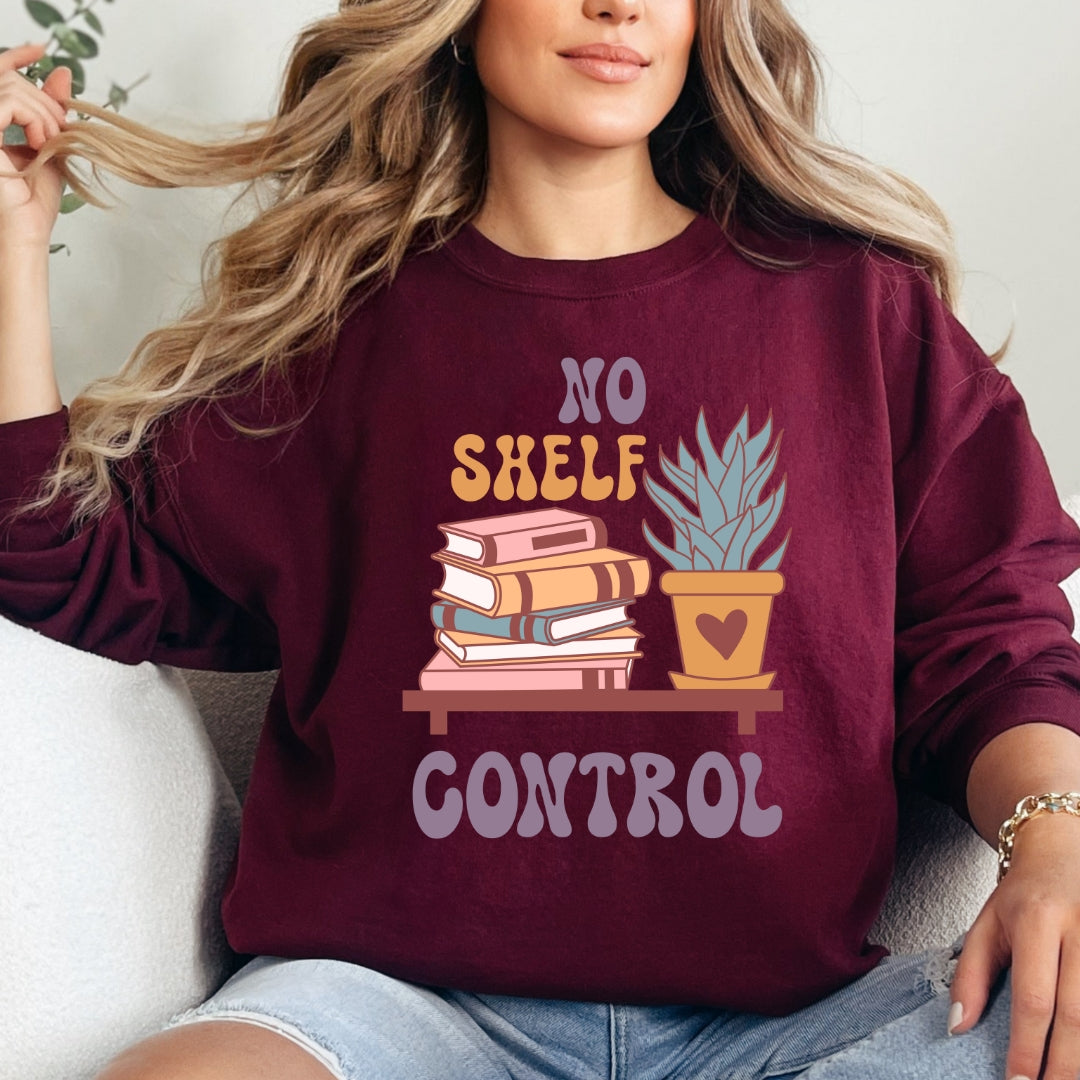 No Shelf Control Bookish Crewneck Sweatshirt