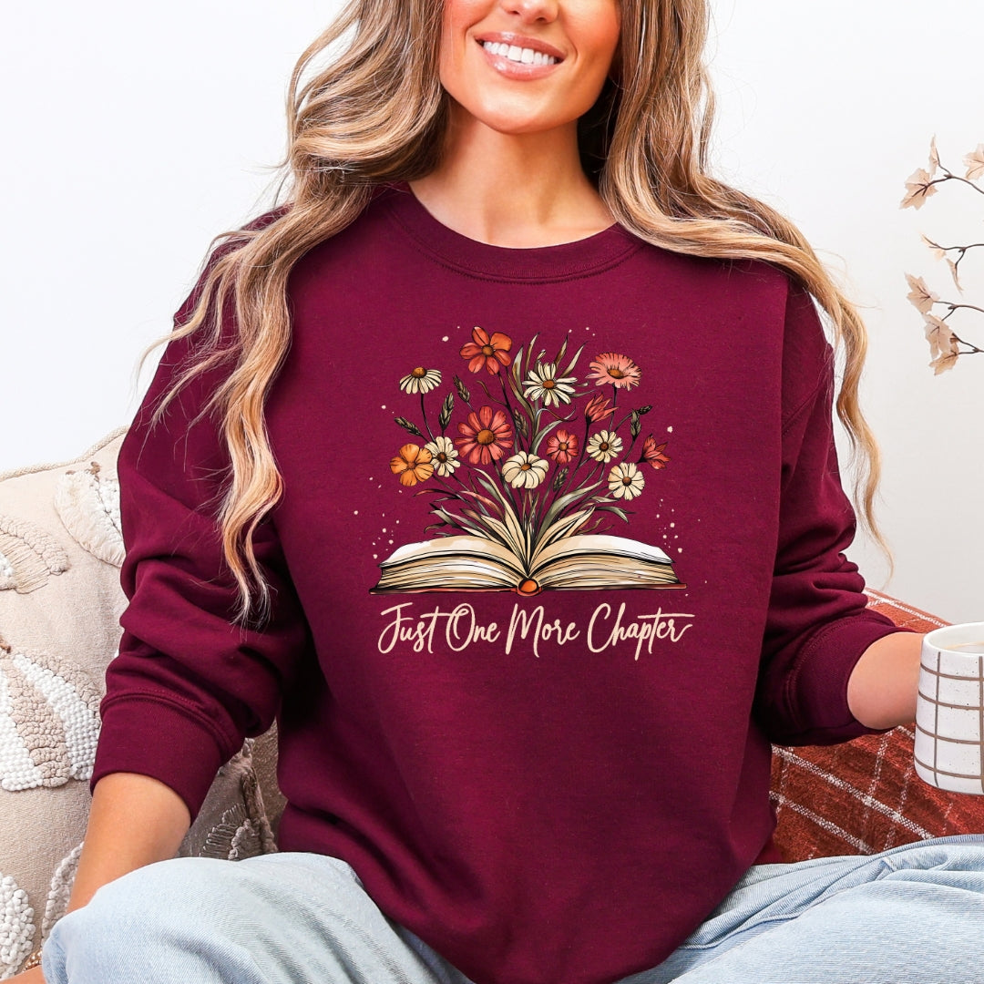 Just One More Chapter Bookish Crewneck Sweatshirt