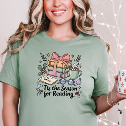 Tis the Season for Reading Bookish Christmas T-Shirt
