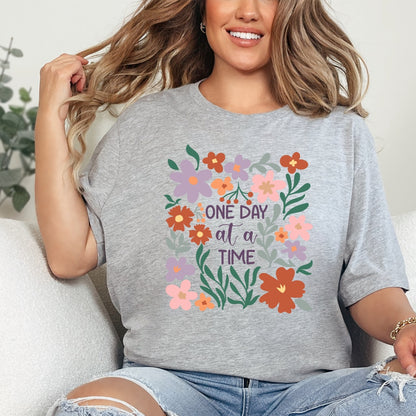 One Day at a Time Floral T-Shirt