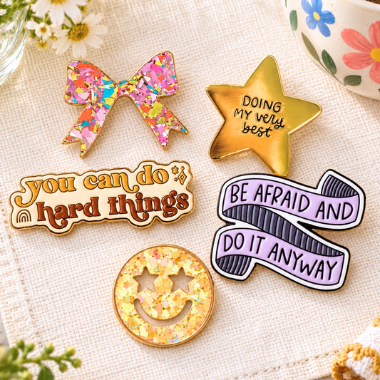 Inspirational Enamel & Affirmation Pins